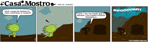 Cartoon: en el lago (medium) by mostro tagged vector,eagle,aguila,mostro,azteca,mexica,aztec,comic,strip,tira,comica,ajolote