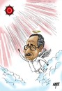 Cartoon: Muhammad Ibrahim Nugud (small) by Nayer tagged muhammad,ibrahim,nugud,communist,party,sudan,sudanese,communism,marxist,martist