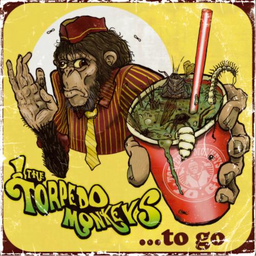 Cartoon: Torpedo Monkeys TO GO (medium) by Christian Nörtemann tagged apes,monkeys,garage,rocknroll