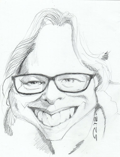 Cartoon: draw me (medium) by zed tagged bookstore