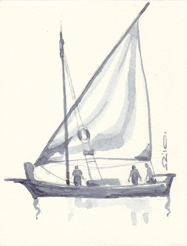 Cartoon: sailing (medium) by zed tagged world,sailing,global,warming,climate,changes,sea