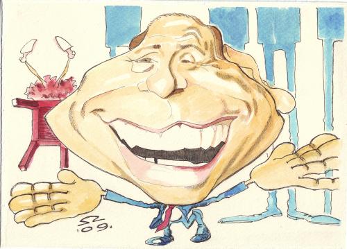 Cartoon: Silvio Berlusconi (medium) by zed tagged silvio,berlusconi,italy,prime,minister,politics,portrait,faces,famous