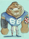 Cartoon: david diehl (small) by zed tagged david,diehl,croatia,usa,american,football,sport,portrait,caricature