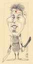 Cartoon: Keisuke Honda (small) by zed tagged keisuke,honda,japan,sport,football,world,cup,portrait,caricature