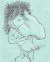 Cartoon: Ronnie Wood (small) by zed tagged ronnie wood uk guitarist musician rock and roll rolling stones portrait caricature