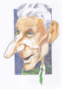 Cartoon: Samuel Beckett (small) by zed tagged samuel beckett dublin ireland paris france writer portrait caricature
