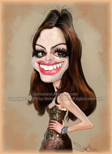 Cartoon: Anne Hathaway Caricature (medium) by Caricaturas tagged anne,hathaway,caricature