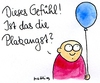 Cartoon: Platzangst (small) by Matthias Schlechta tagged gefühl,platzangst,ballon