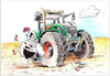 Cartoon: Just.married (small) by firuzkutal tagged marriage,gender,family,wedding,relationship,woman,man,car,tractor,farmer