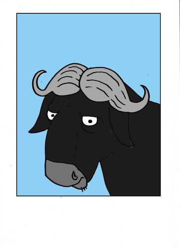 Cartoon: büffel (medium) by kader altunova tagged büffel
