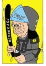 Cartoon: polis erdogan (small) by kader altunova tagged erdogan,türkei,türkiye,occupy,polis