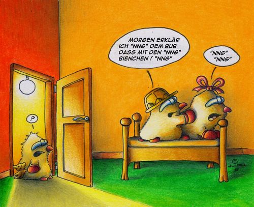 Cartoon: Erwischt (medium) by Jupp tagged maulwurf,mole,kinder,children,education