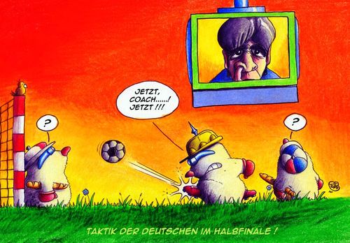 Cartoon: Halbfinaleinzug (medium) by Jupp tagged maulwurf,mole,fussball,soccer,semifinal,jupp,cartoon