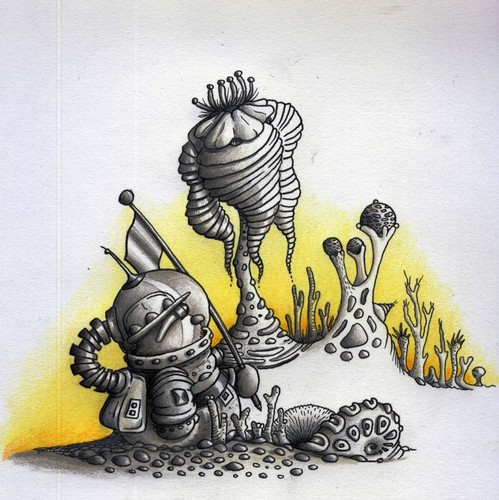 Cartoon: Mauli Space-Art (medium) by Jupp tagged maulwurf,mole,space,art,weltraum,jupp,illustration