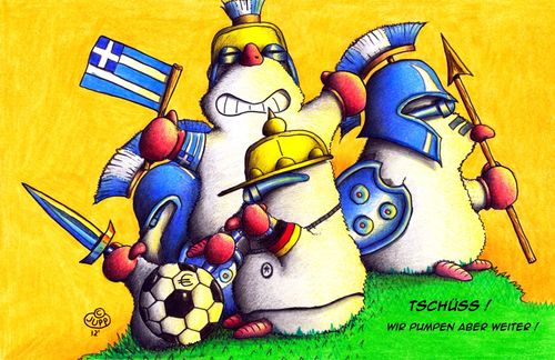 Cartoon: Maulwurf Griechenland (medium) by Jupp tagged geld,banken,krise,bank,cyprus,zypern,em,soccer,fussball,hellas,greece,griechenland,mole,maulwurf