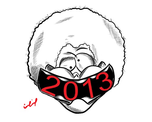 Cartoon: new year (medium) by yara tagged new,year