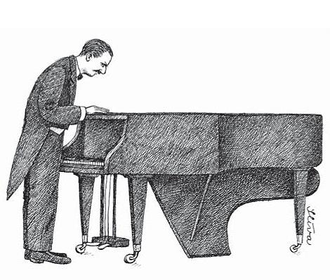Cartoon: Grand Piano (medium) by Jiri Sliva tagged music