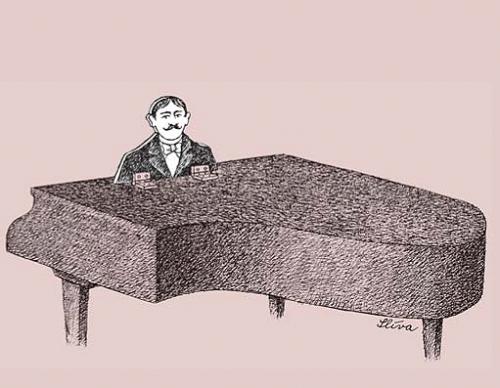 Cartoon: Grand Piano Player (medium) by Jiri Sliva tagged music