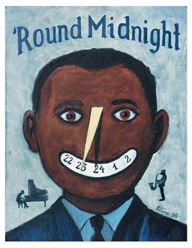 Cartoon: Round Midnight (medium) by Jiri Sliva tagged blues,music