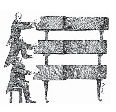 Cartoon: Trio (medium) by Jiri Sliva tagged music