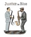 Cartoon: Justice In Blue (small) by Jiri Sliva tagged blues music law lawyer justice