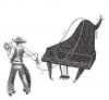 Cartoon: Rodeo Blues (small) by Jiri Sliva tagged music blues