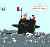 Cartoon: submarine conversation (small) by pilot tagged submarine,navy,ship,boat,pilot,pilotage,sea