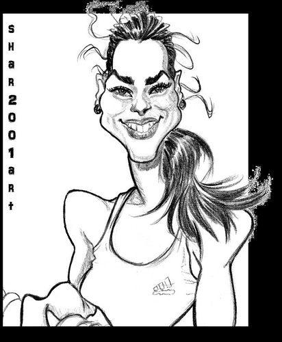 Cartoon: Ana Ivanovic (medium) by shar2001 tagged tennis,ivanovic,ana