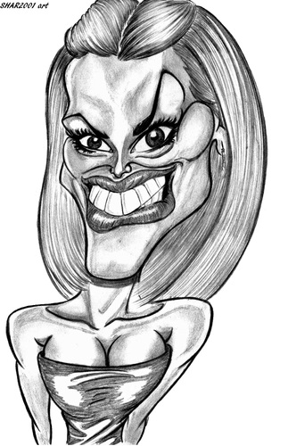 Cartoon: Jessica Simpson (medium) by shar2001 tagged celebrities,usa,simpson,jessica,caricature