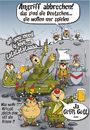 Cartoon: Deutschland spielt (small) by BARHOCKER tagged deutschland krieg