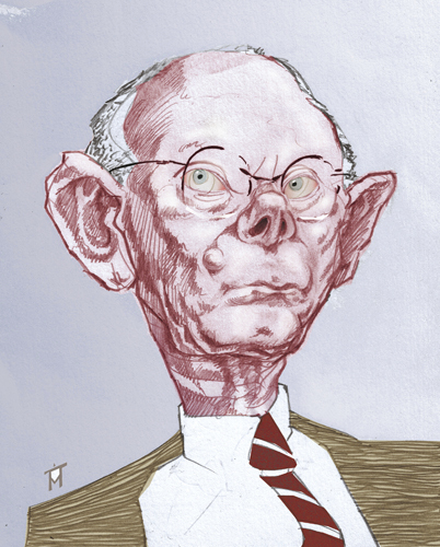 Cartoon: Herman van rompuy (medium) by Mattia Massolini tagged herman,van,rompuy,caricature,mattia,massolini