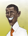 Cartoon: Barack Obama (small) by Mattia Massolini tagged barack,obama