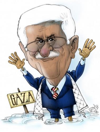 Cartoon: Abu Mazen - Palestine (medium) by tamer_youssef tagged abu,mazen,caricature,by,tamer,youssef