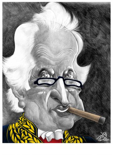Cartoon: Maurice Druon (medium) by tamer_youssef tagged maurice,druon,france,novelist,culture,catoon,caricature,portrait,pencil,art,sketch,by,tamer,youssef,egypt