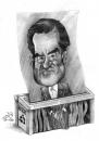 Cartoon: Saddam Hussein (small) by tamer_youssef tagged saddam hussein iraq politics religion catoon caricature portrait pencil art sketch by tamer youssef egypt