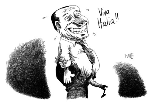 Cartoon: Berlusconi (medium) by Stuttmann tagged berlusconi,italia,silvio berlusconi,politiker,italien,karikatur,karikaturen,silvio,berlusconi