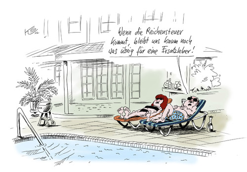 Cartoon: Ersatzleber (medium) by Stuttmann tagged reichensteuer,organspender,organhandel