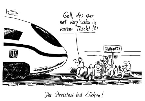 Cartoon: Gell (medium) by Stuttmann tagged gell,bahn,db,stuttgart21