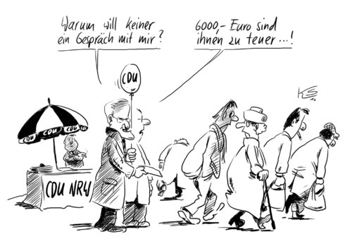 Cartoon: Gespräch (medium) by Stuttmann tagged rüttgers,nrw,gespräche,bezahlung,spenden,rüttgers,nrw,gespräche,bezahlung,spenden,finanzen,partei,parteien
