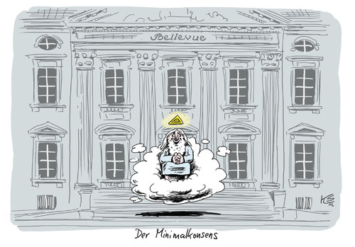 Cartoon: Minimalkonsens (medium) by Stuttmann tagged bundespräsident,wahl,wulff