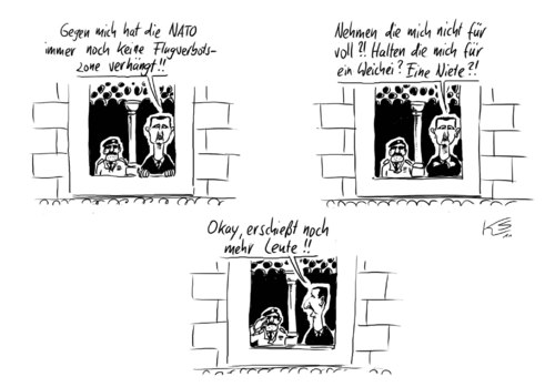 Cartoon: Niete (medium) by Stuttmann tagged niete,flugverbot,nato,militär,niete,nato,militär,flugverbot