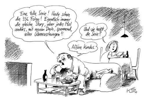 Cartoon: Serie (medium) by Stuttmann tagged aghanistan,kundus,krieg,bombenangriff,guttenberg,afghanistan,krieg,bombenangriff,guttenberg,kundus,affäre,serie,tv,unterhaltung,militär,verteidigung