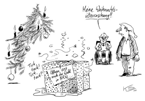 Cartoon: Sparpaket (medium) by Stuttmann tagged schäuble,sparpaket,nrw,wahl
