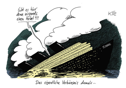 Cartoon: Verhängnis (medium) by Stuttmann tagged eurorettungsfonds,eurohebel,griechenland
