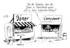 Cartoon: Doener (small) by Stuttmann tagged döner,kebab,türken,imbiss,essen,gastronomie,handel,currywurst,konkurrenz,verkauf