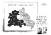Cartoon: Einheit (small) by Stuttmann tagged berlin,wahlen,2009,linke,cdu,ostwest