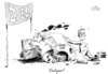 Cartoon: Endspurt (small) by Stuttmann tagged cdu fdp merkel westerwelle koalition schwarzgelb wahlen
