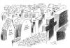 Cartoon: Friedhof (small) by Stuttmann tagged finanzkrise,banken,bankensterben,fusionen,wirtschaftskrise,kredite,subprime,wall,street,friedhof