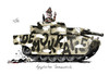 Cartoon: Tarnung (small) by Stuttmann tagged ägypten