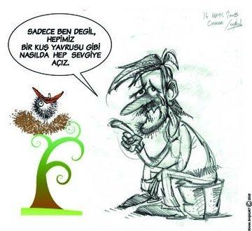 Cartoon: 001 (medium) by erhanbaskurt tagged mevlana